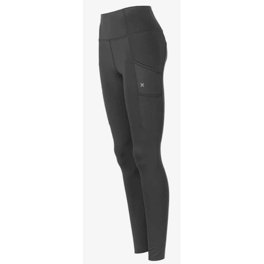 NWT Hurley Women's Raw Edge Quick Dry Legging, Size L, 4 Pockets, Phantom